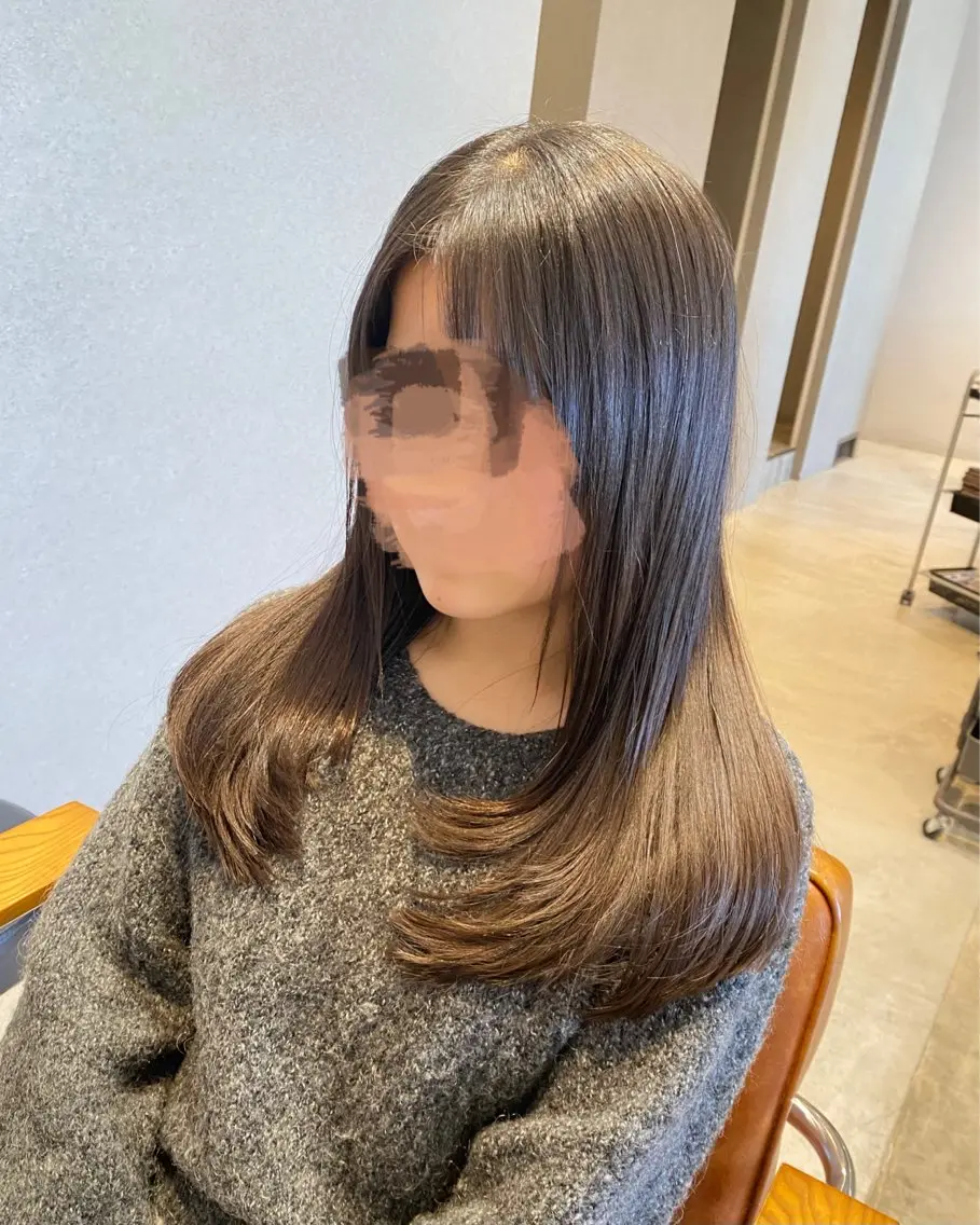 ロング カット 市川 あいりのヘアスタイル