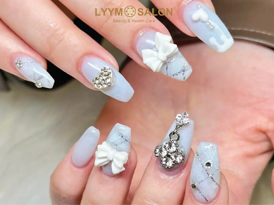 ネイル ボルドー ブラウン チークネイル ドット フットネイル ハンドネイル ハンドケア VAN NAIL 海老名展のネイルデザイン