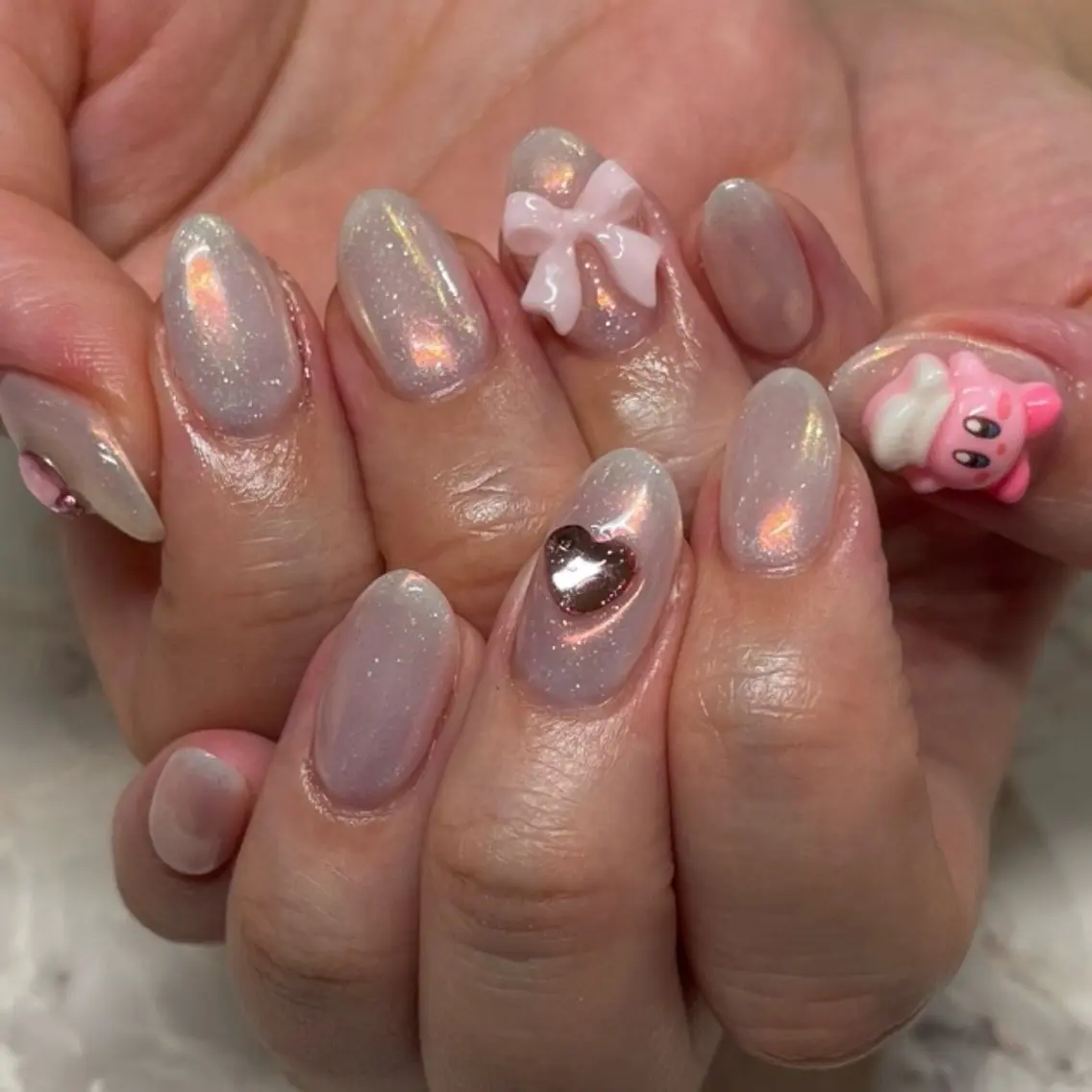 ネイル ピンク 🦋hana / nail / AOのネイルデザイン