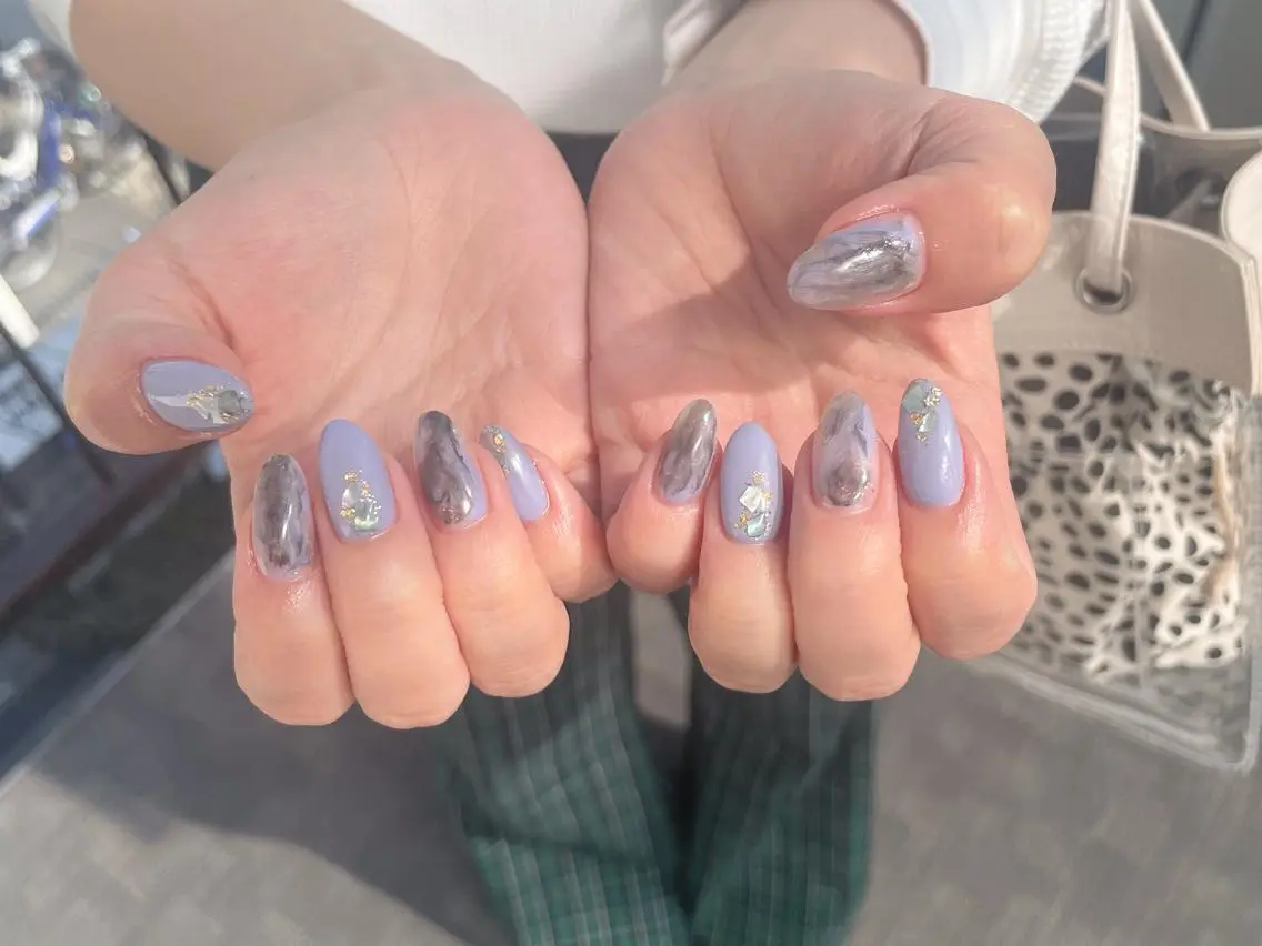 ネイル 大理石ネイル(マーブル) nail salon アトリエBONOのネイルデザイン