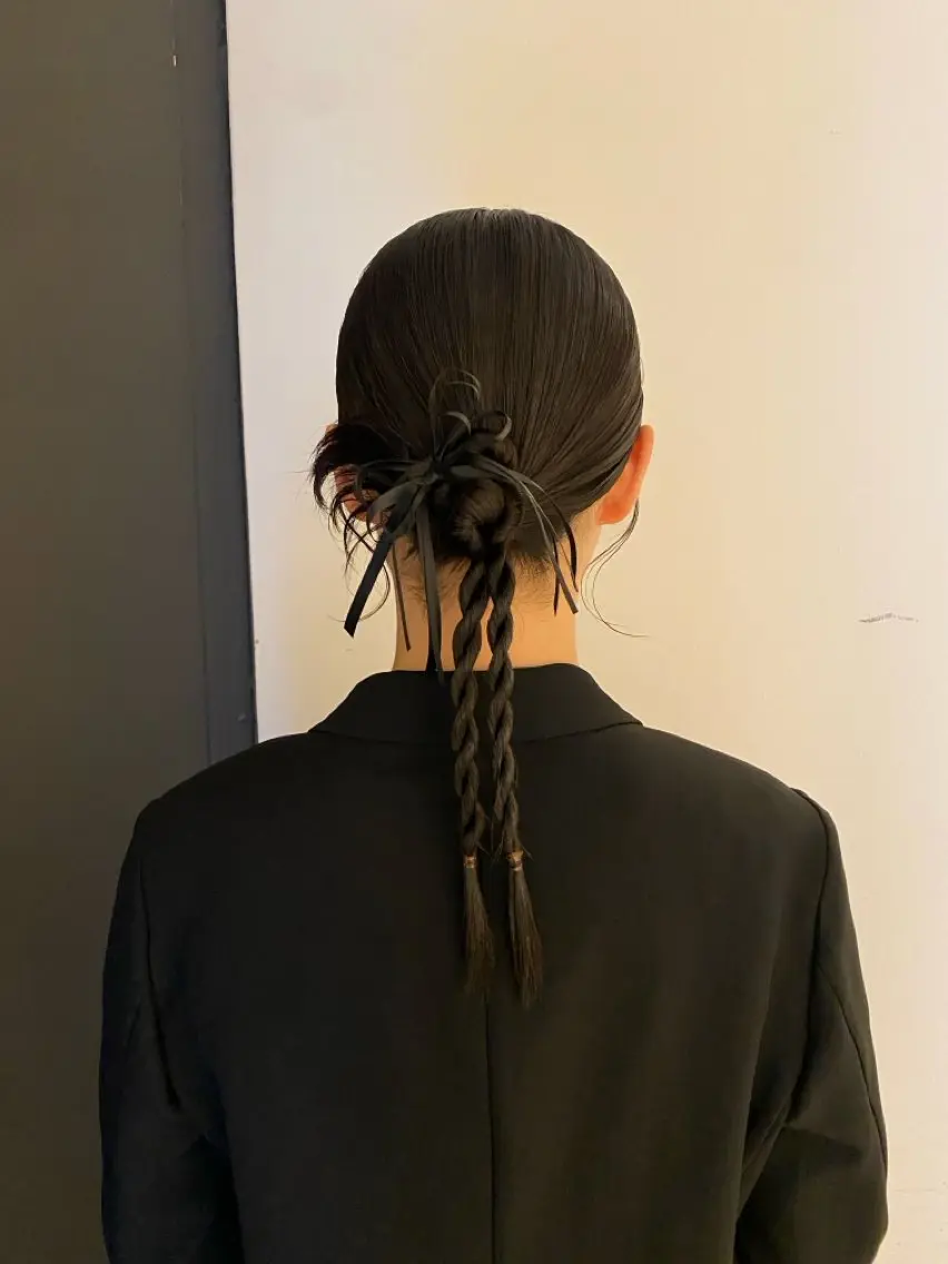 ロング ヘアセット みやけ ひなのヘアスタイル