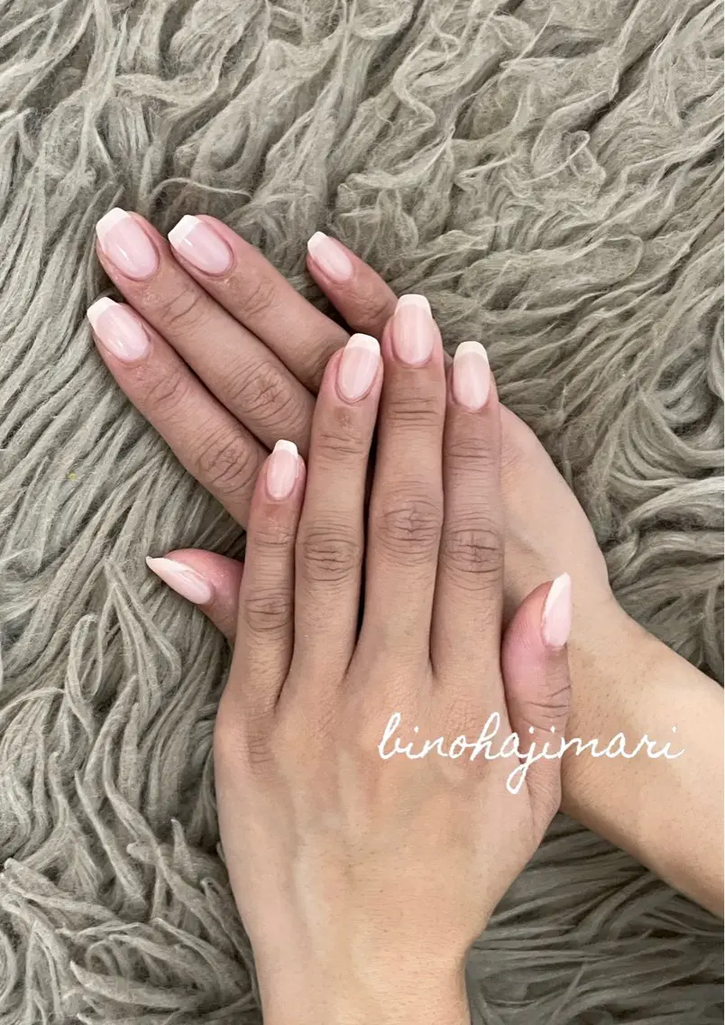 ネイル アートネイル フラッシュネイル フレンチネイル ラメ(グリッター) オフィスネイル ハンドネイル ハンドケア ♡Bivi♡自爪に 優しいネイルサロンのネイルデザイン