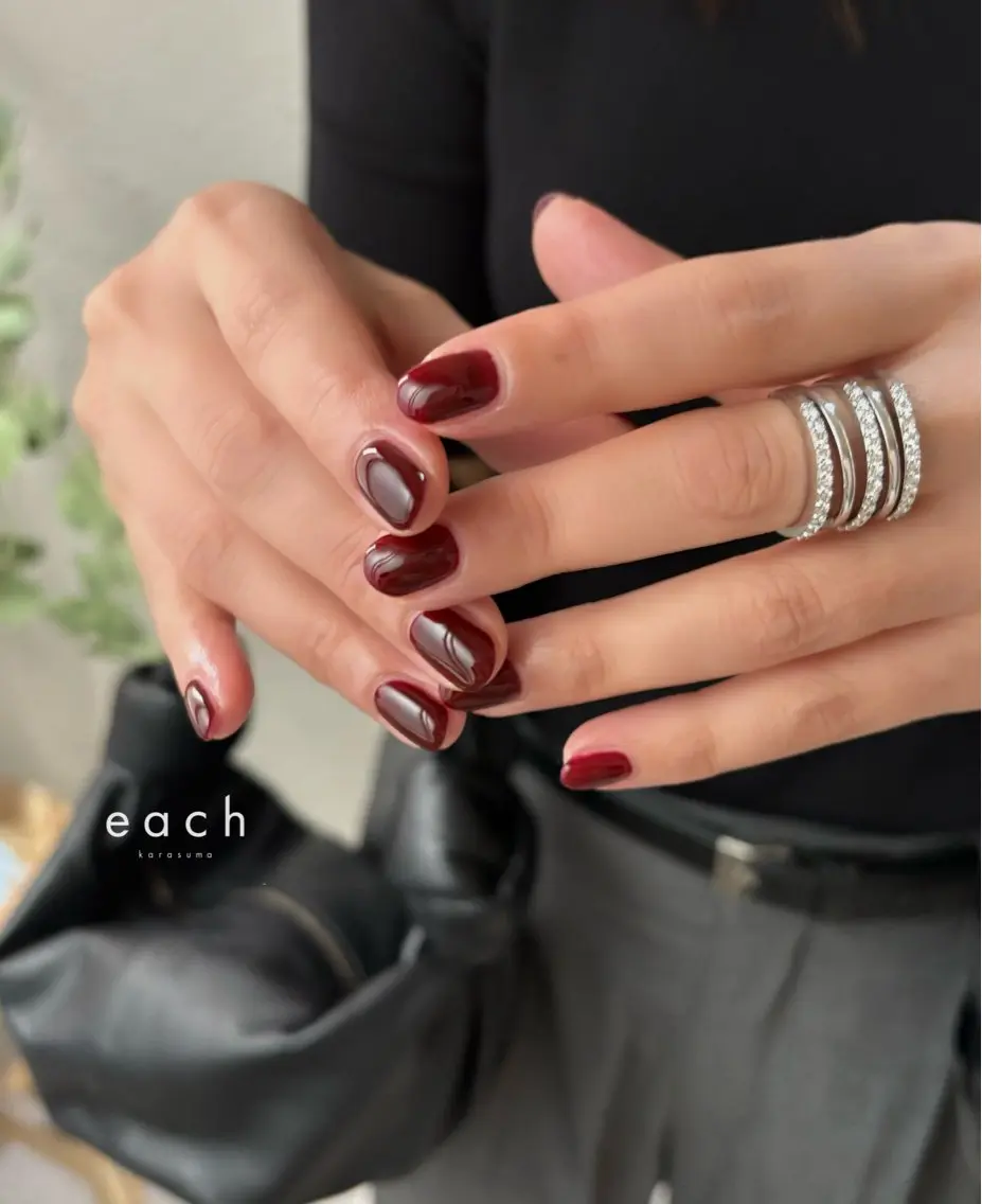 【当日限定クーポン】one color nail🧣❄️❤︎5%オフ✨お会計7,500円→7,125円の写真