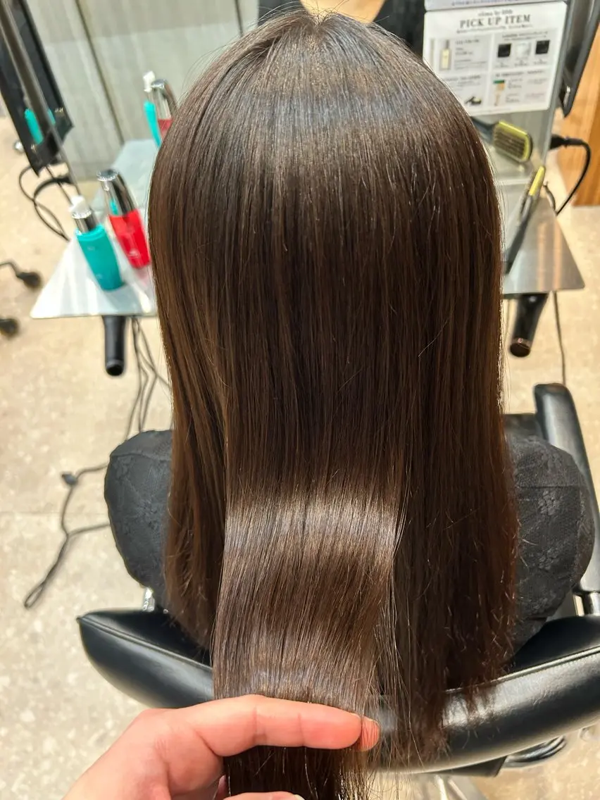 セミロング 縮毛矯正 砂川 渉 elima byのヘアスタイル