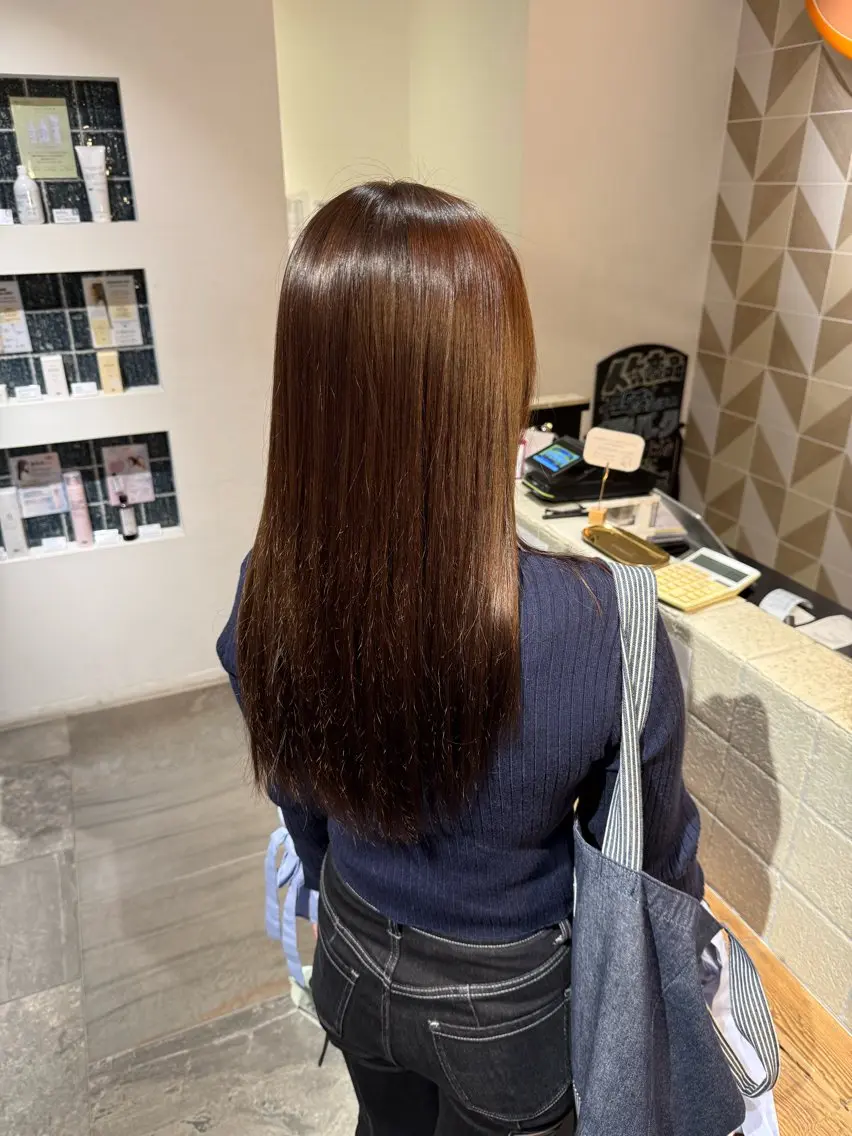 ロング カラー ブラウンカラー ヘアカラー メンズパーマ/透明感 カラー 北山 祐助のヘアスタイル