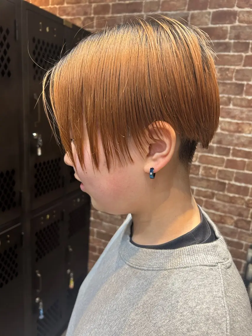 ショート カラー メンズ 久木原 ゆりのヘアスタイル