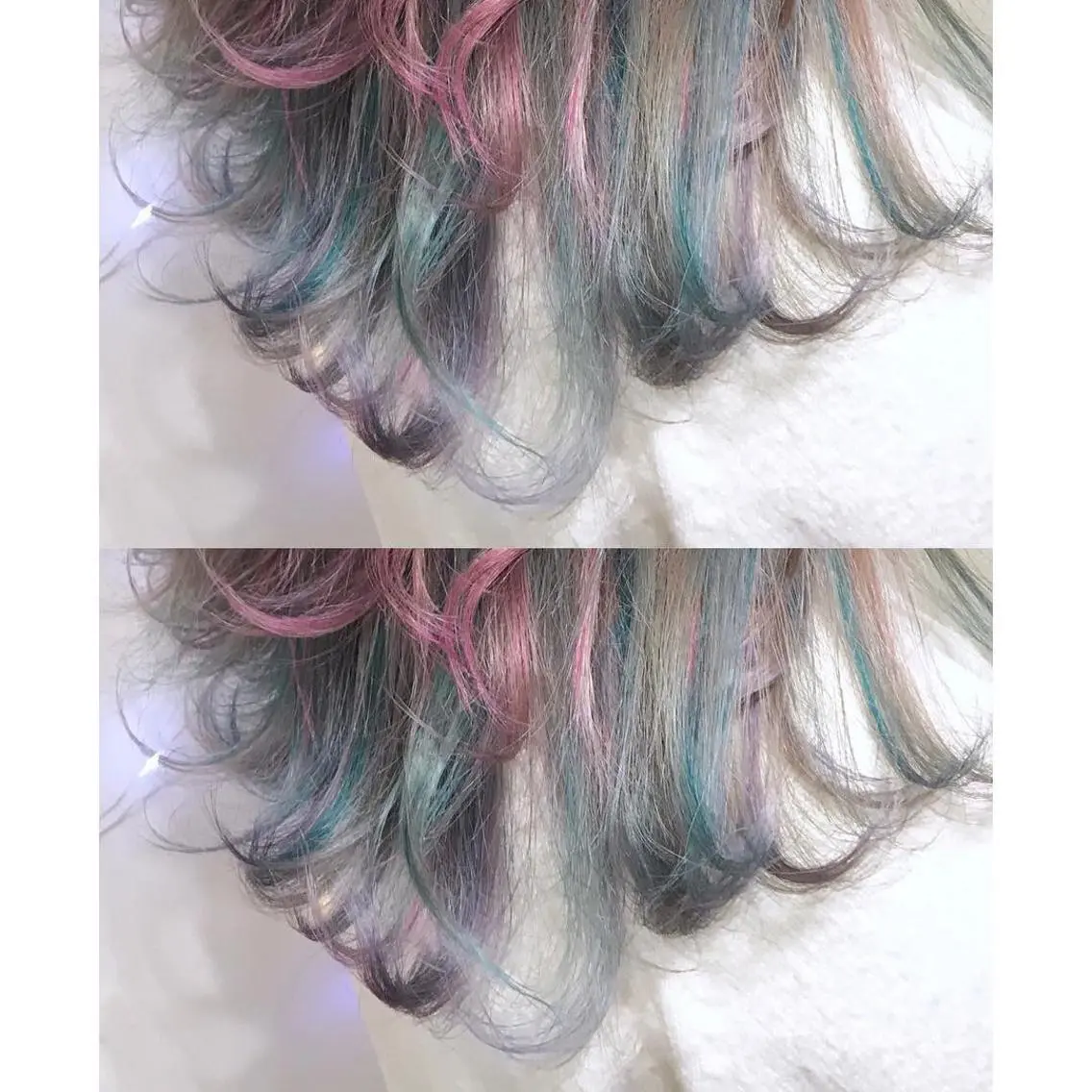 セミロング カラー ユニコーンカラー 似合わせ提案サラ艶♡ 彩華のヘアスタイル