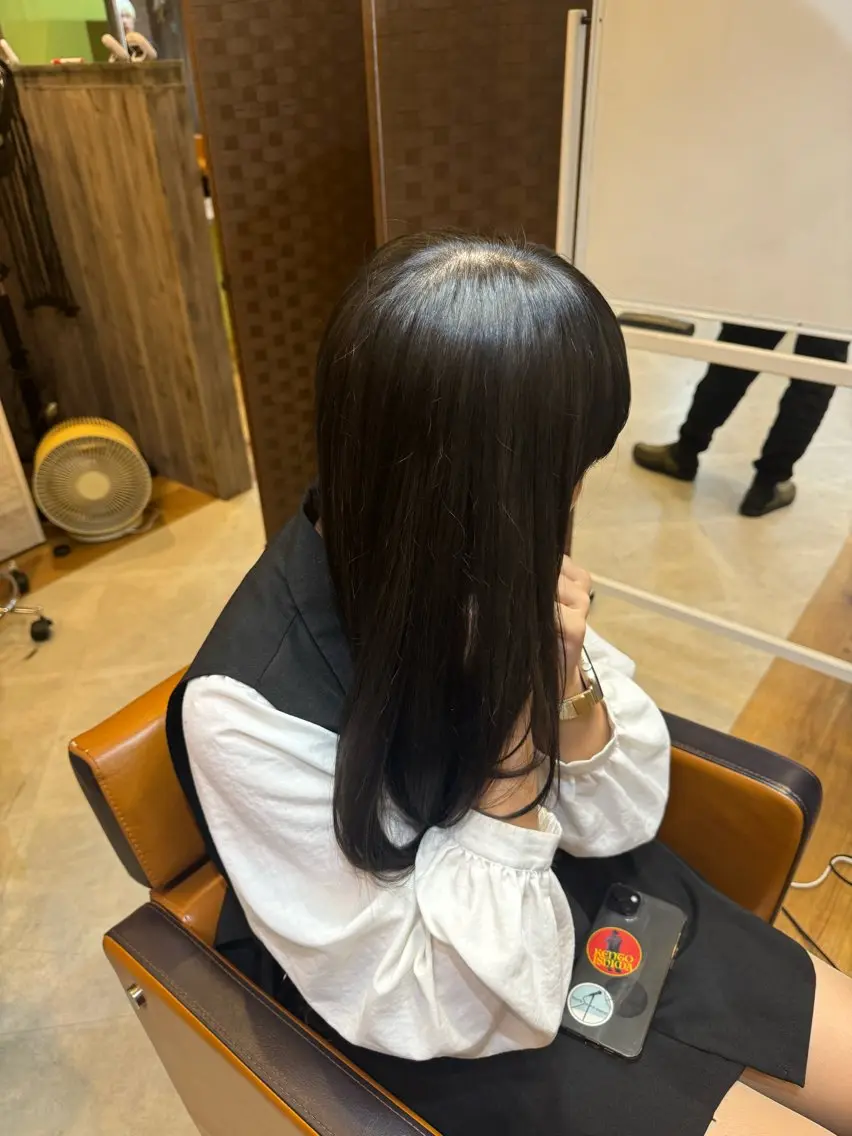 ロング 青海 サヤのヘアスタイル