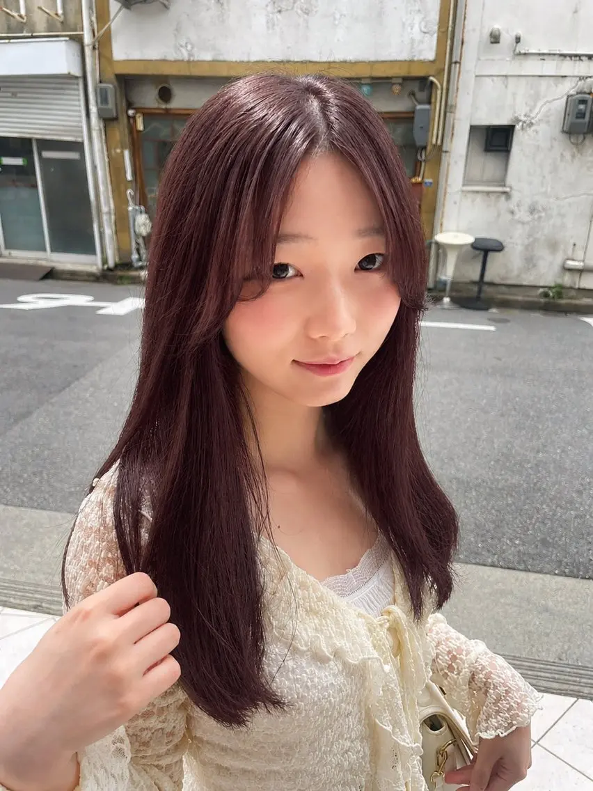 ロング SLASHスラッシュ 小川花鈴のヘアスタイル