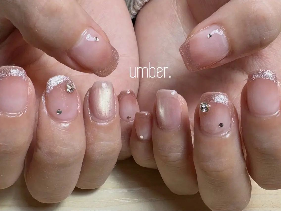 ネイル ハンドネイル umber 三茶1分のネイルデザイン