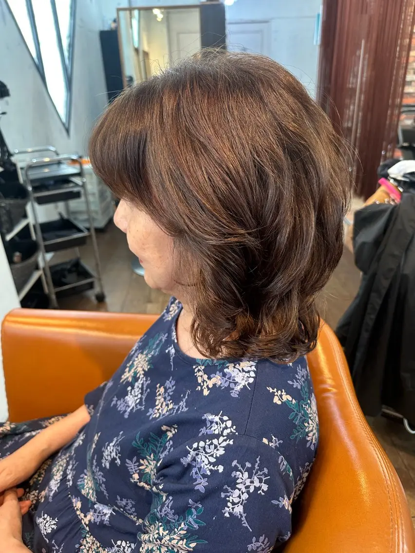 ミディアム パーマ マエダ カズエ🫶 coronahairのヘアスタイル