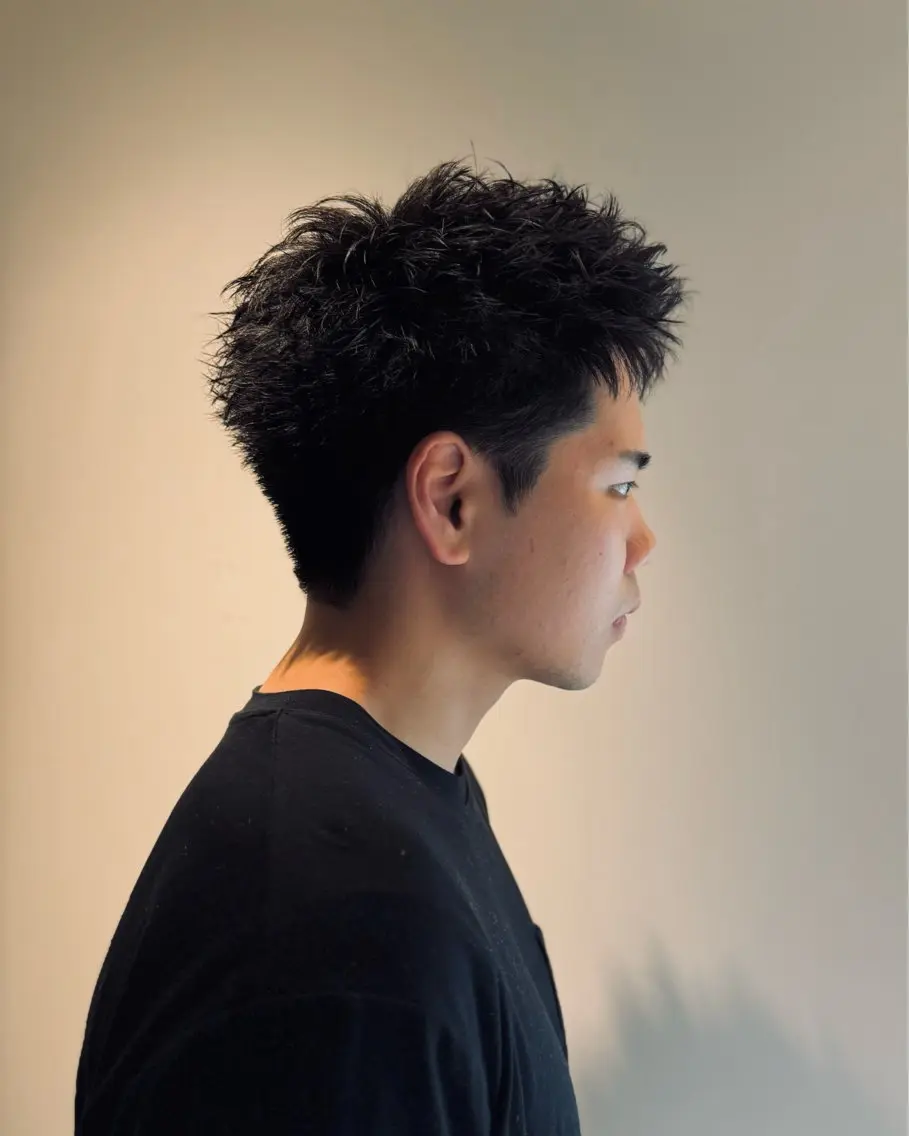 ショート パーマ メンズ メンズパーマ ショートヘア カット パーマ ラフショート メンズパーマ 丸山のヘアスタイル
