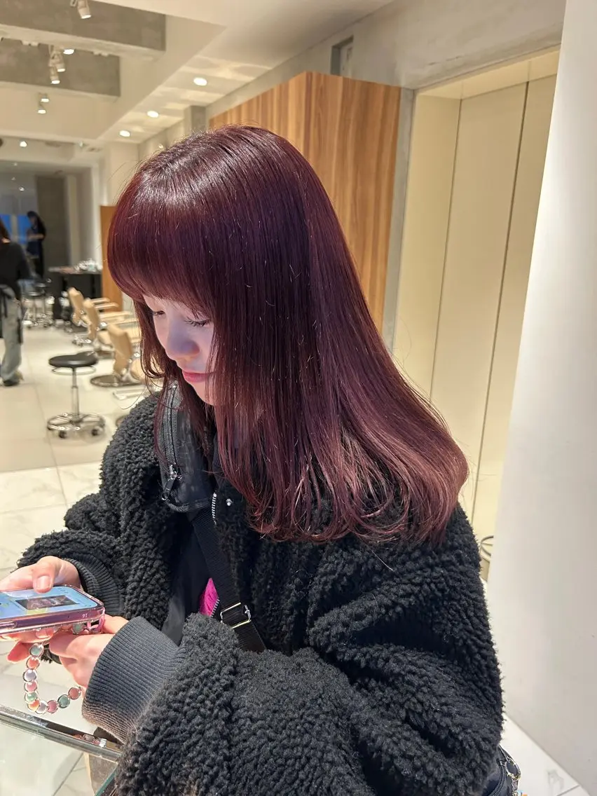 セミロング カラー ヘアカラー aoi/艶カラー /モデル募集中🎀✨のヘアスタイル