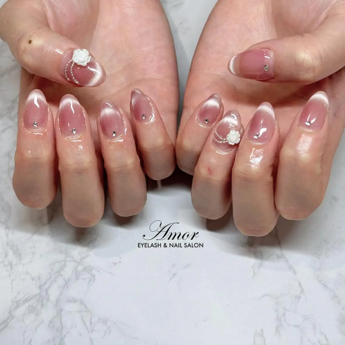 ネイル ワンホンネイル ハンドネイル Nailist Amoのネイルデザイン