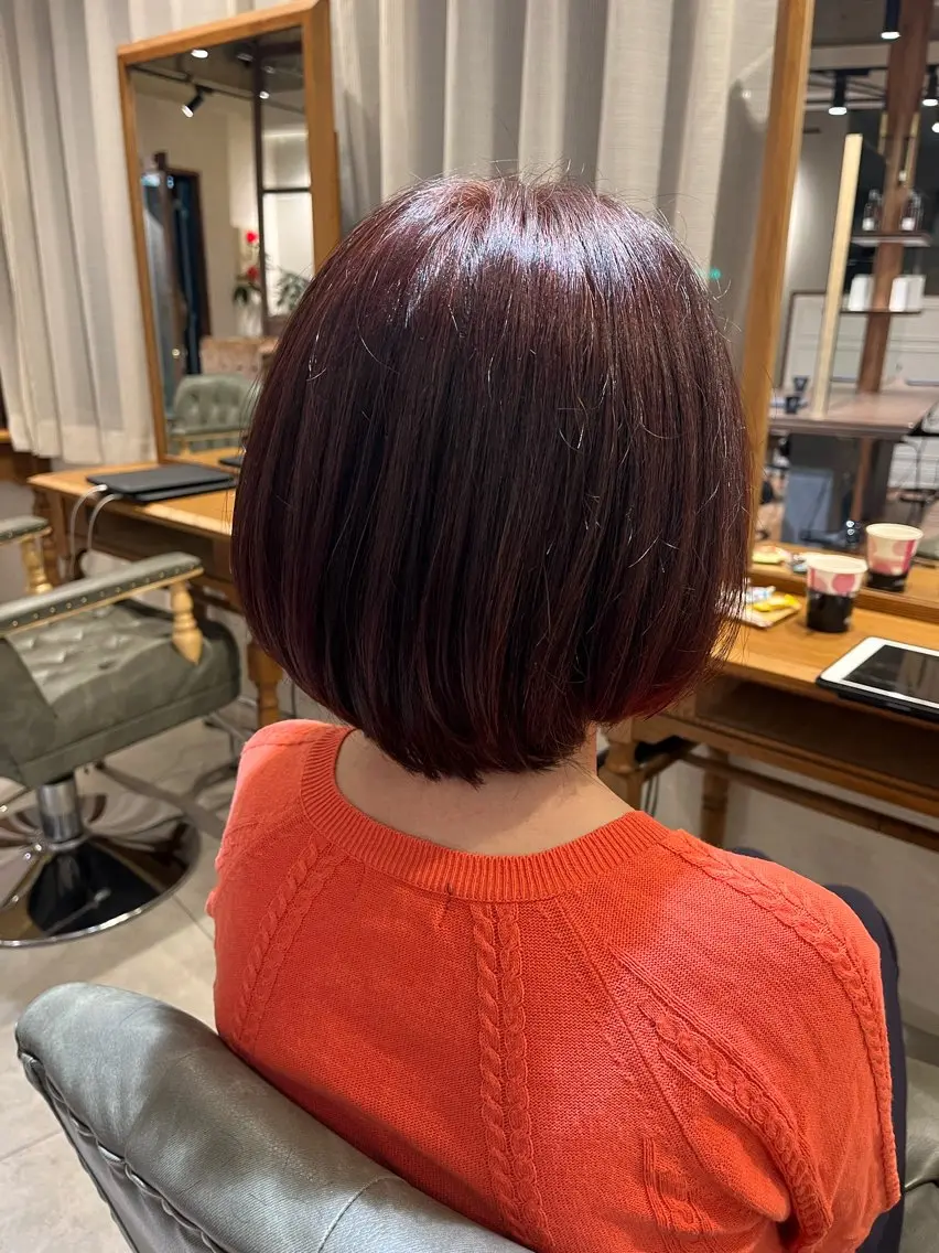 ショート ショートボブ ボブ ショートヘア 中川 花織のヘアスタイル