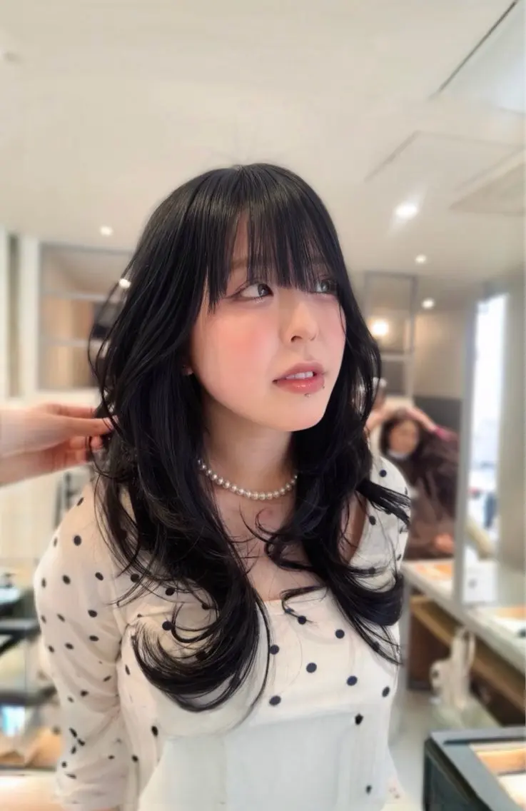 ロング カット ヘアカラー トリートメント 🎀LUNA🎀 レイヤーカット/艶髪のヘアスタイル
