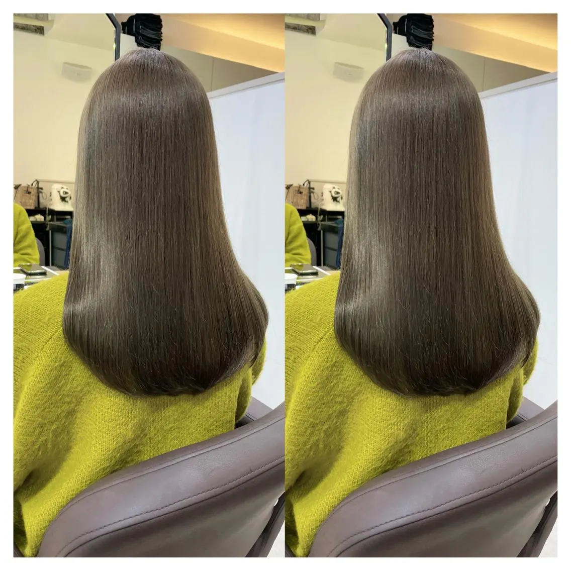 セミロング カラー カット ヘアカラー トリートメント 村山 茉衣のヘアスタイル