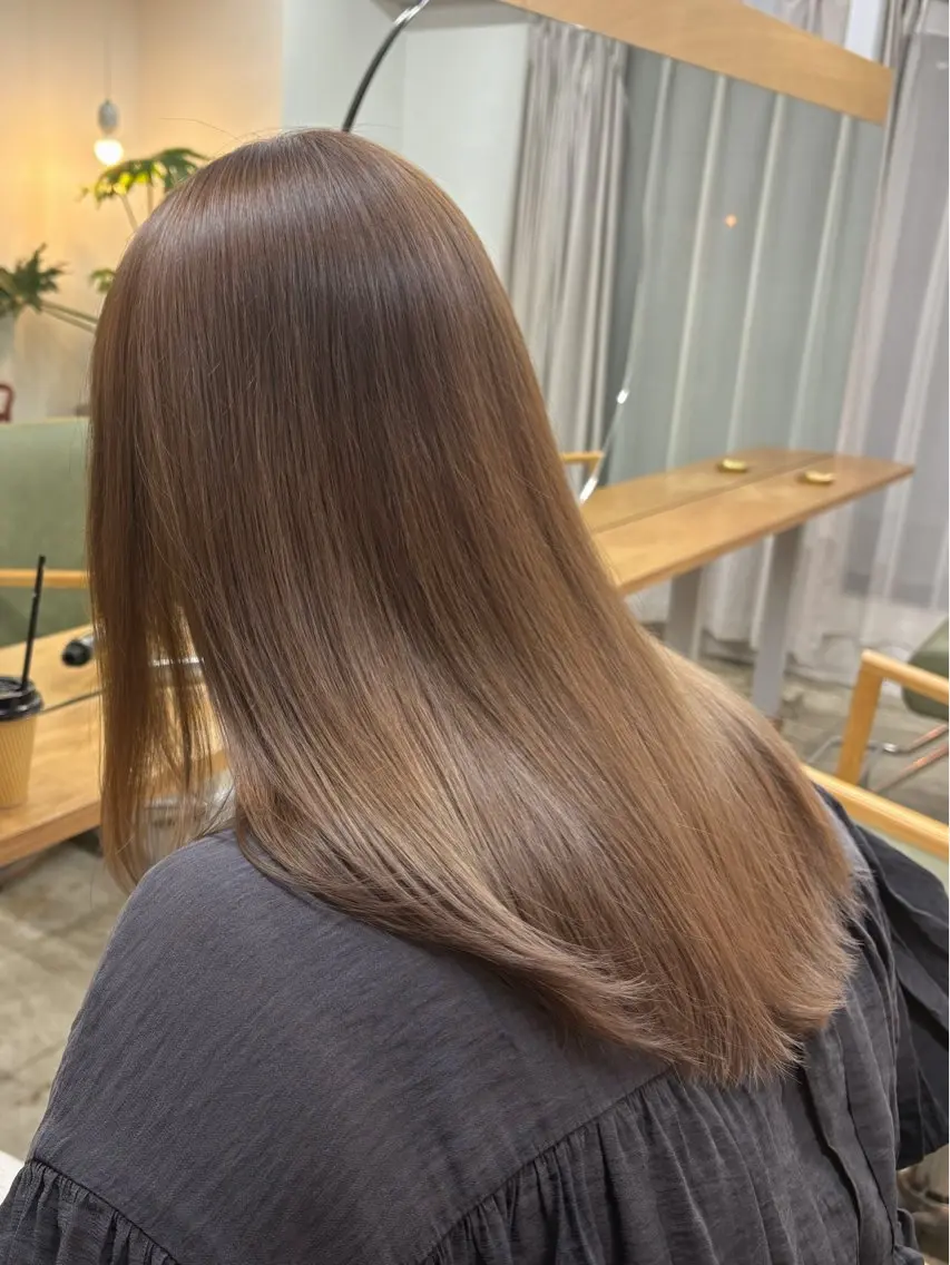 ロング カラー カット ヘアカラー トリートメント まさと/ブリーチなし カラーレイヤーカットのヘアスタイル