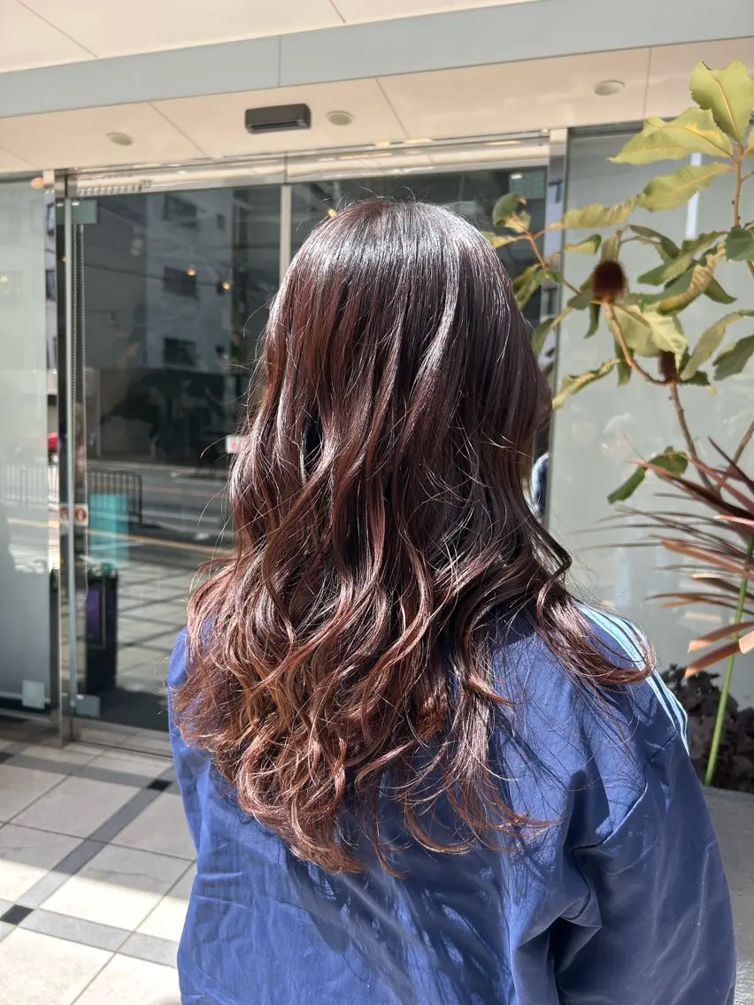 ワンレングスカット＋パーマ🍃の写真