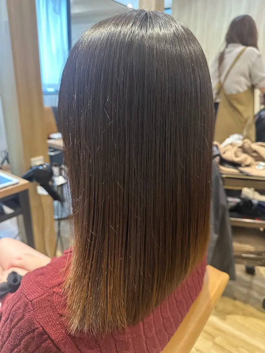 ミディアム カット 縮毛矯正 ✨✂️Nori ✂️✨のヘアスタイル