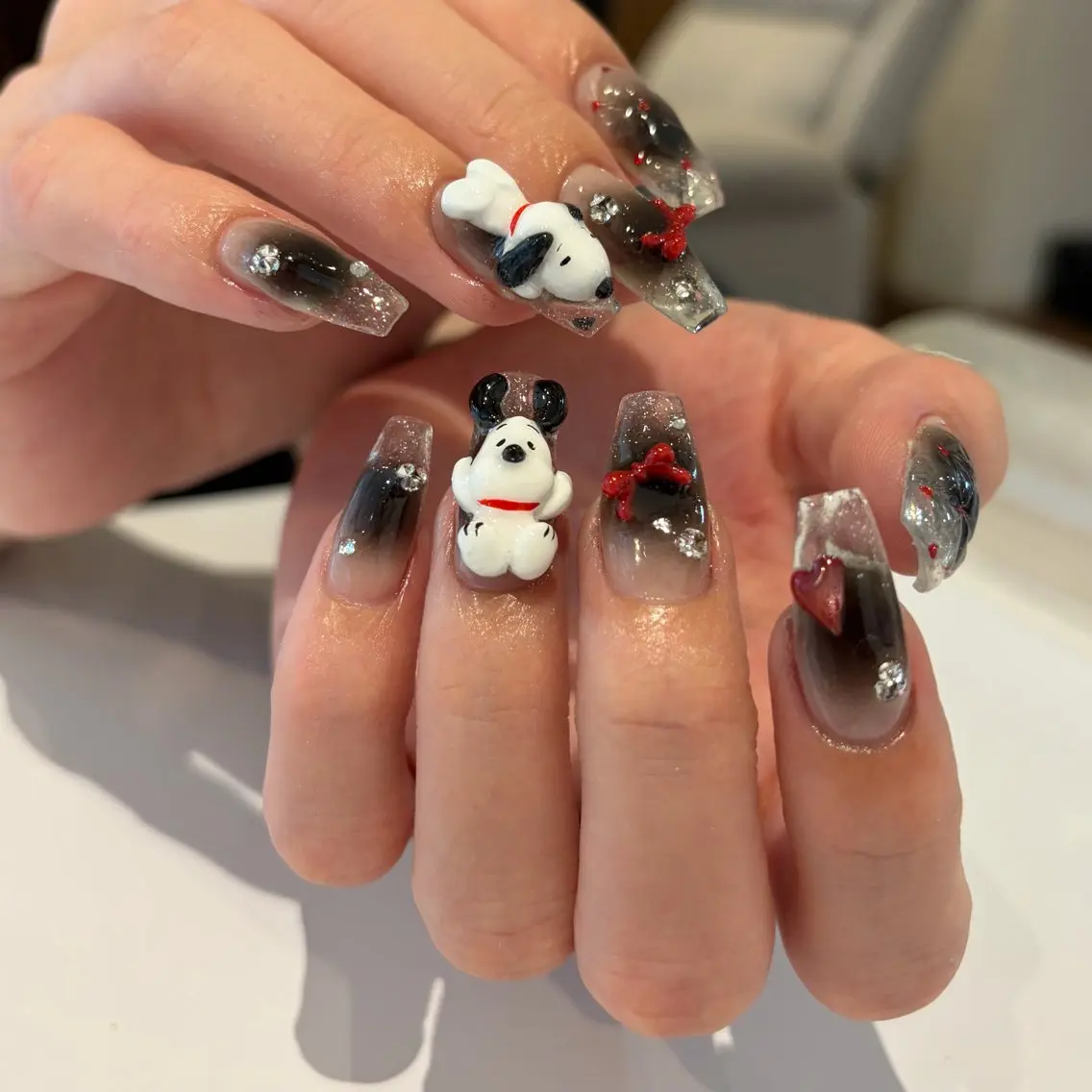 ネイル チークネイル クリアネイル ハンドネイル ballie／小野原 なつみのネイルデザイン
