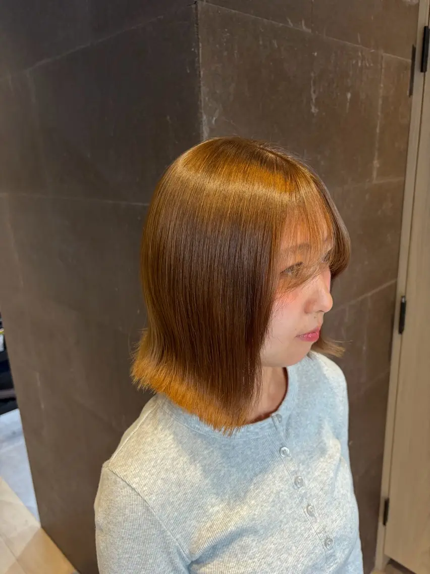 ショート カラー ヘアカラー トリートメント 透明感💫ブリーチ 🖤岡山駅🌙ゆうのヘアスタイル