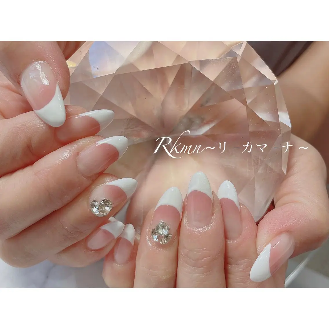 ネイル アートネイル フレンチネイル グラデーション ピンク 春ネイル ハンドネイル フットネイル ハンドケア Rkmn ~リ-カマ-ナ~のネイルデザイン