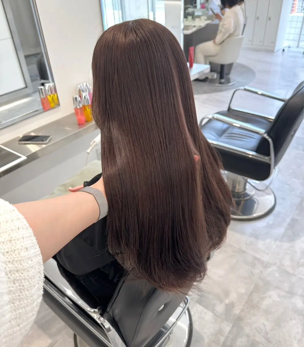 ロング カラー ヘアカラー ParveMix🍀 藤原愛未のヘアスタイル