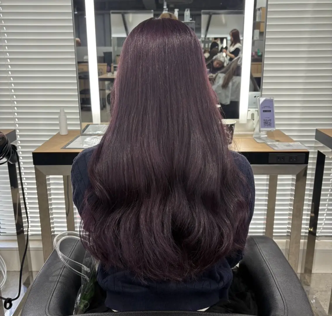 ロング ヘアカラー miku/ラベンダー 透明感カラー🪻❤︎のヘアスタイル