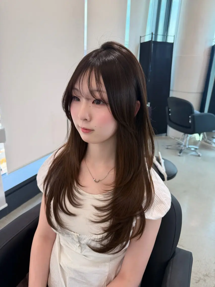 ロング caho/大阪梅田 韓国ヘア♡のヘアスタイル