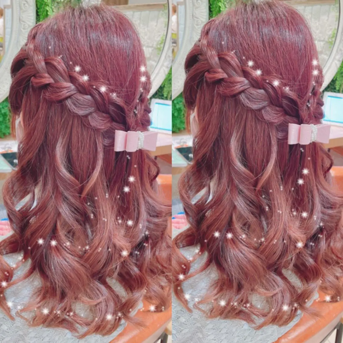 ロング ヘアアレンジ ハーフアップ 🌺ウルフカット職人 新垣渚🐺のヘアスタイル
