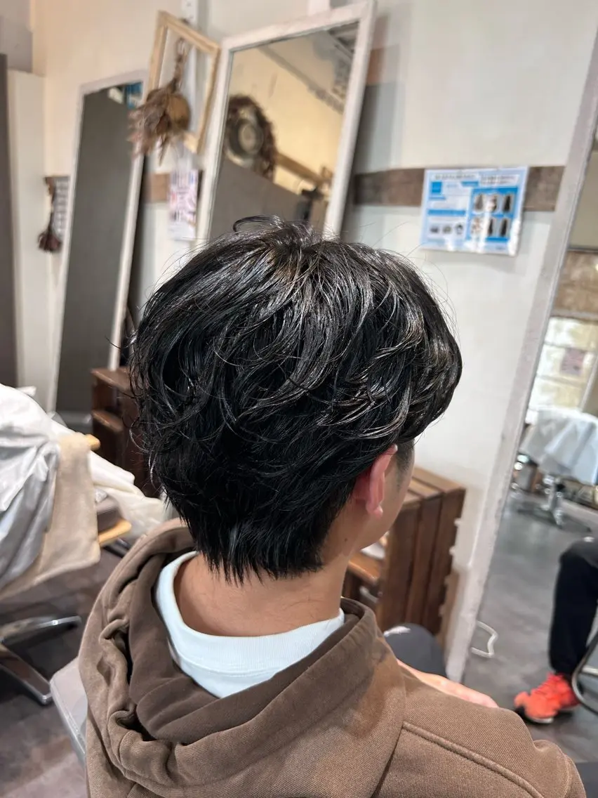 パーマ メンズ パーマ 牛尾 綾花のヘアスタイル