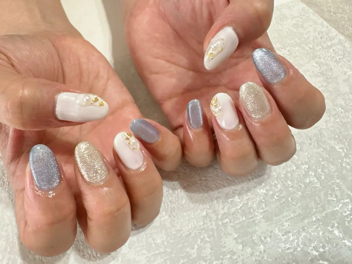 ネイル ジェルネイル マグネットネイル メンズネイル ニュアンスネイル パラジェル ハンドネイル kikinail 溝の口のネイルデザイン