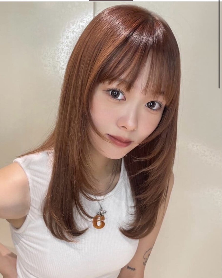 カラー ヘアカラー アイリ🌟艶カラー 💚まつパ/オシャレのヘアスタイル