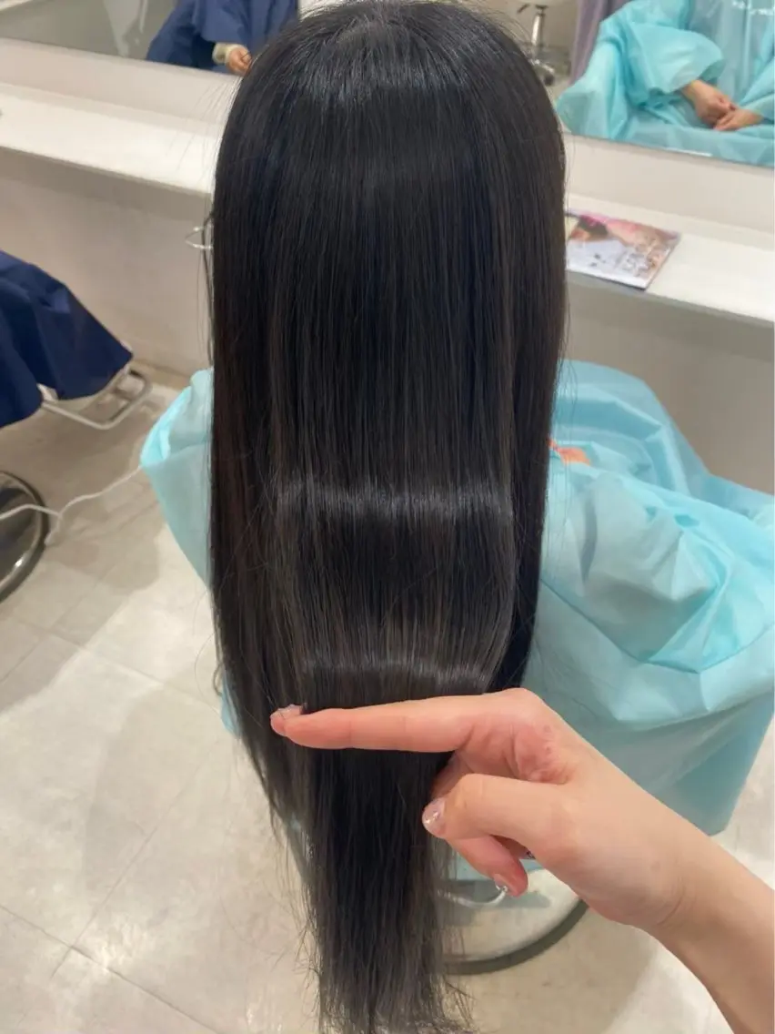ロング パーマ カット 縮毛矯正 Parve  Mix 🫧梶川虹のヘアスタイル