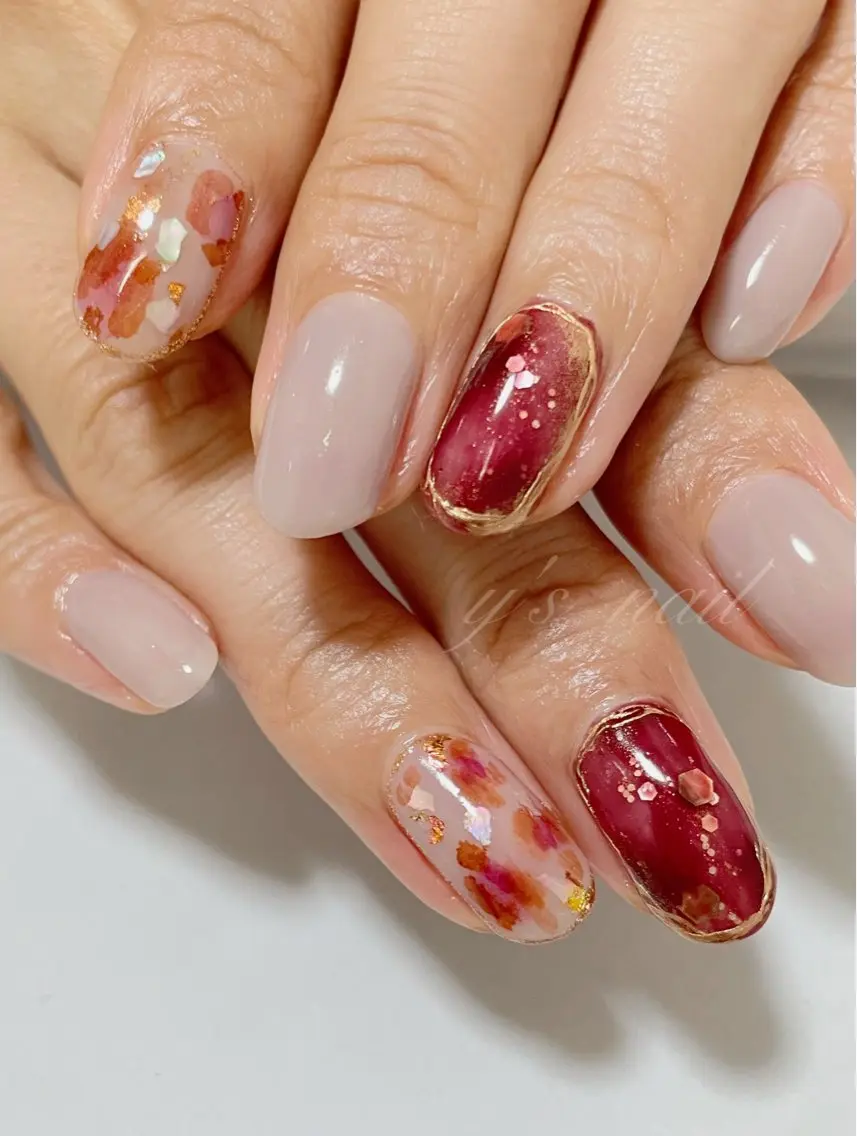 ネイル ハンドネイル y’s nail ✧ゆきのネイルデザイン