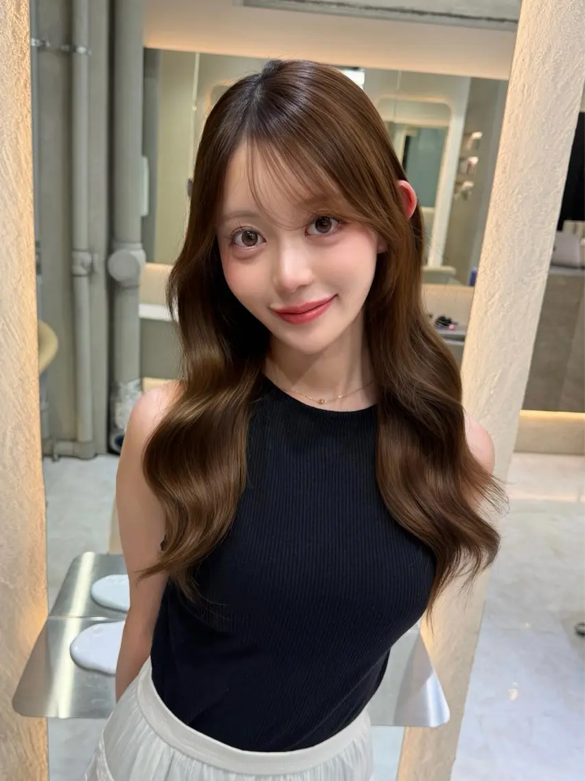 セミロング 縮毛矯正 トリートメント トリートメント 🫧髪質改善 講師🫧🍎幹細胞のヘアスタイル