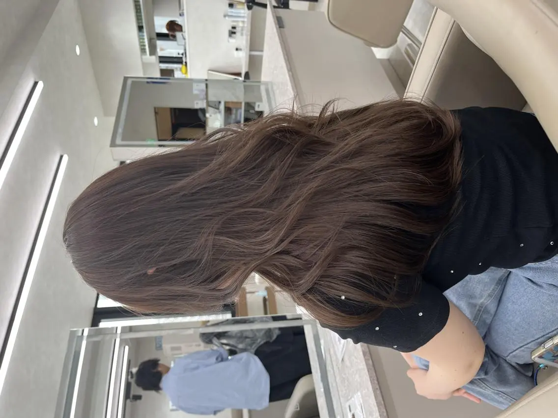 ロング カラー ブラウンカラー ロング 透明感/艶カラー 🎀Kanonのヘアスタイル