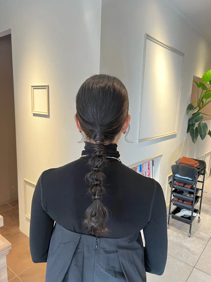 ロング ヘアセット 西村 美羽のヘアスタイル