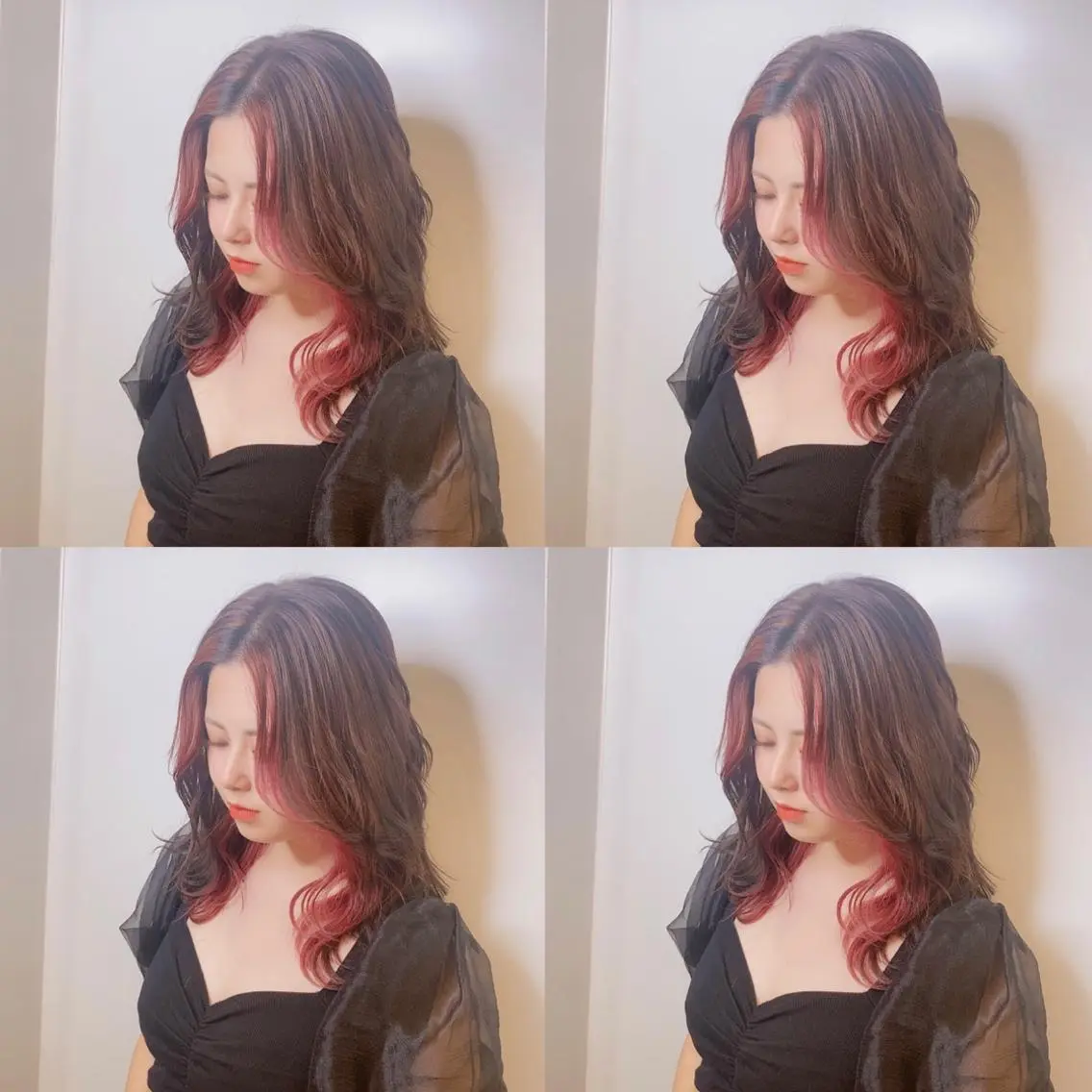 セミロング カラー ヘアカラー トリートメント 【カラー指名No 1✨】HIBIKIのヘアスタイル