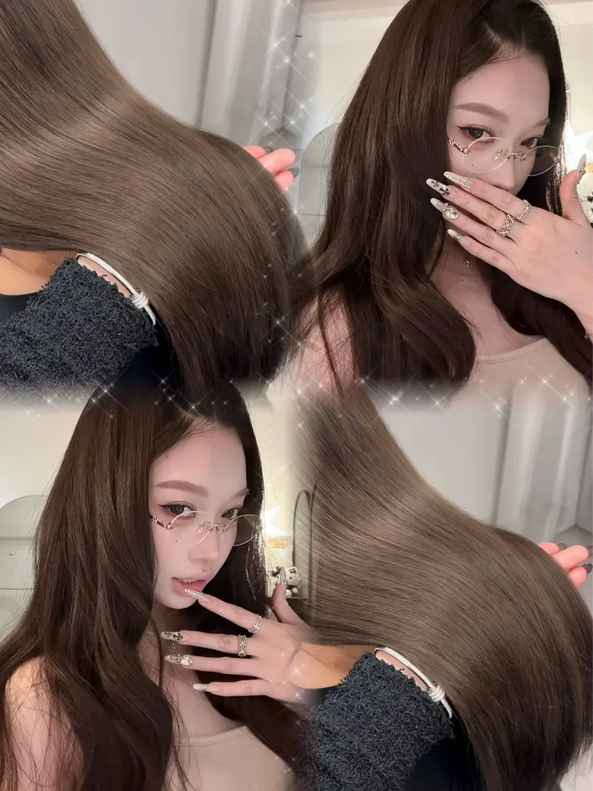 🖤カラー+前髪顔周りカット+オージュアトリートメントの写真