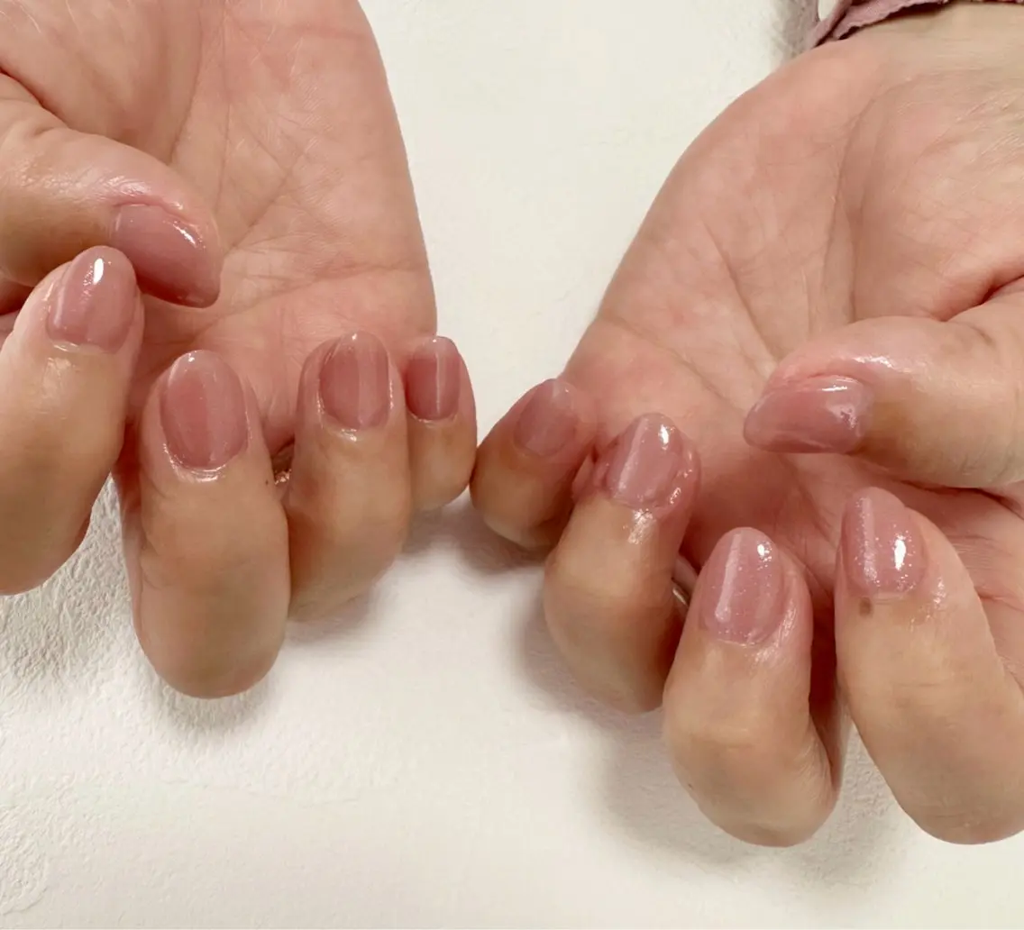 ネイル ラメ(グリッター) ワンカラーネイル ハンドネイル nail salon Linoのネイルデザイン