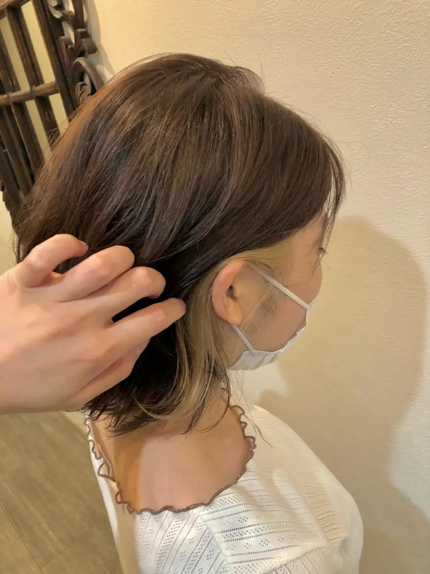 ✨💐初回限定💐✨ブリーチonカラー👩🎤🌈〈カット別シャンプーブロー込〉¥11000の写真