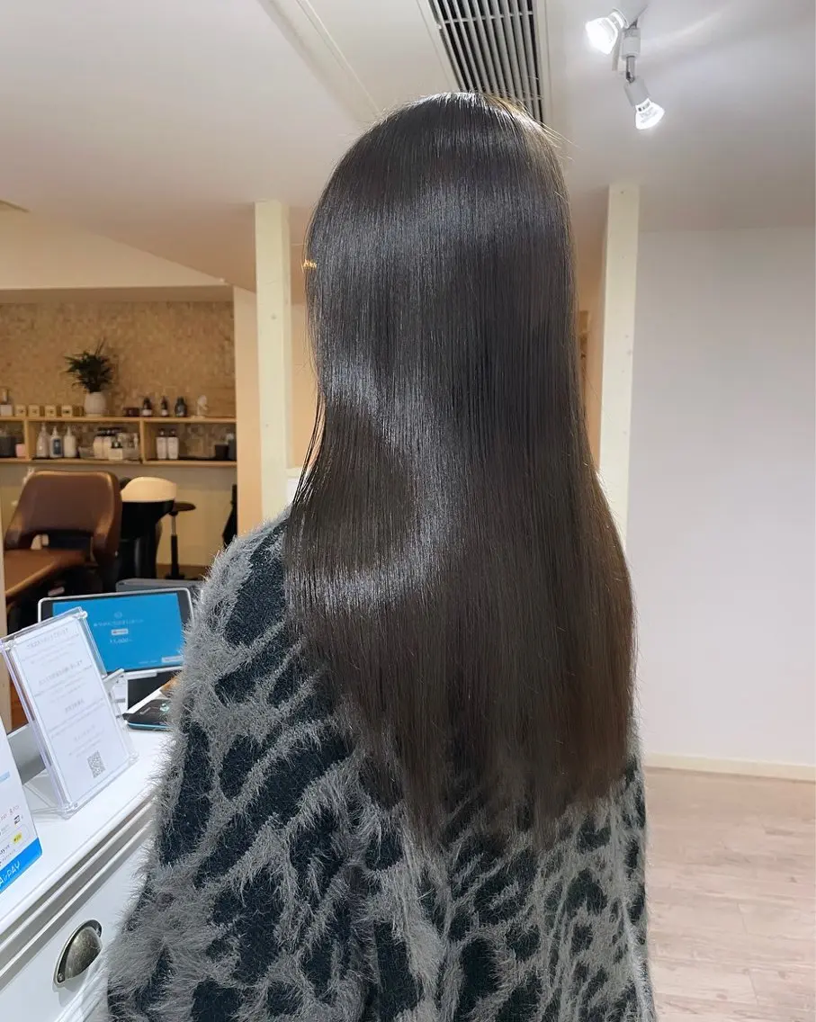 ロング カット 縮毛矯正 MAI /BUCKS/天王寺のヘアスタイル