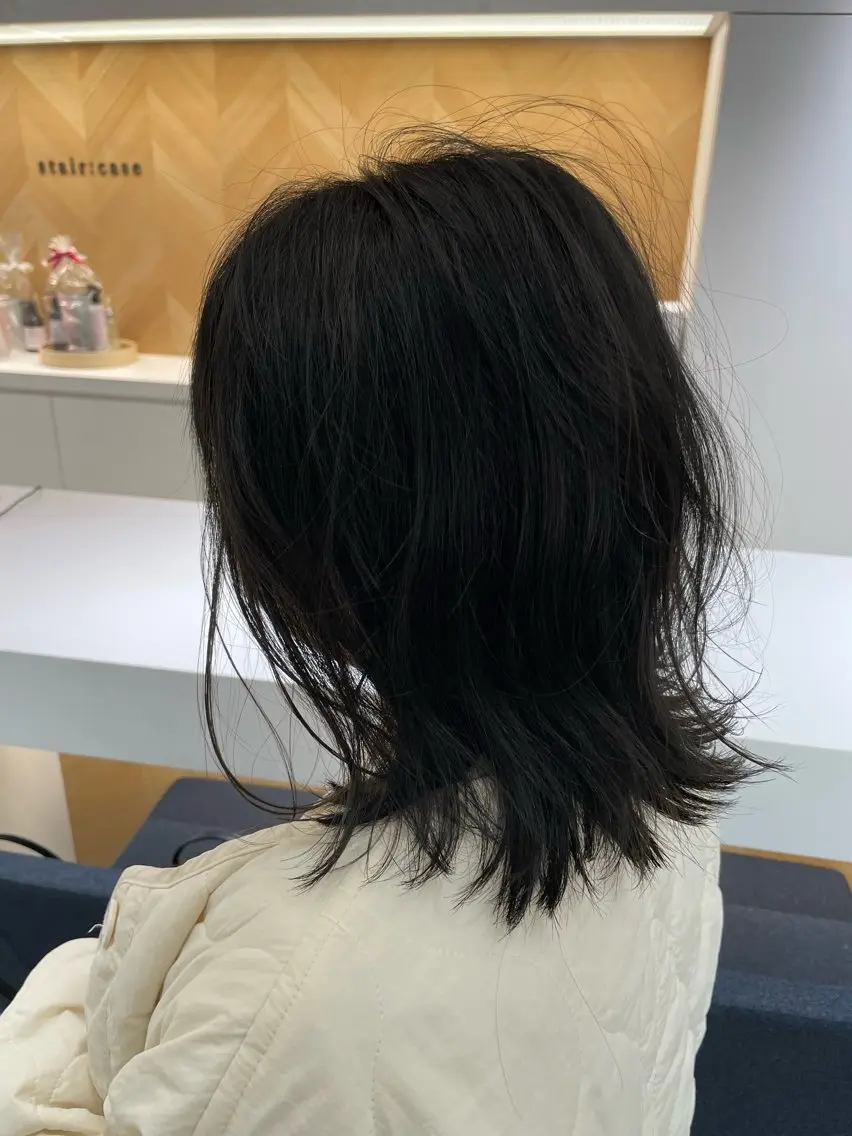 セミロング 髪質改善 トリートメント ウルフカット 髪質改善＆美髪矯正 専門美容師:植原瑞樹のヘアスタイル