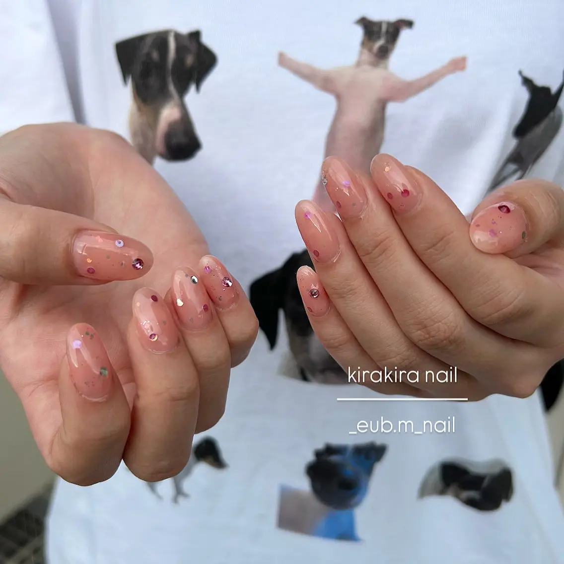ネイル ホログラムネイル ハンドネイル 深夜ネイルサロン eub.m_nailのネイルデザイン