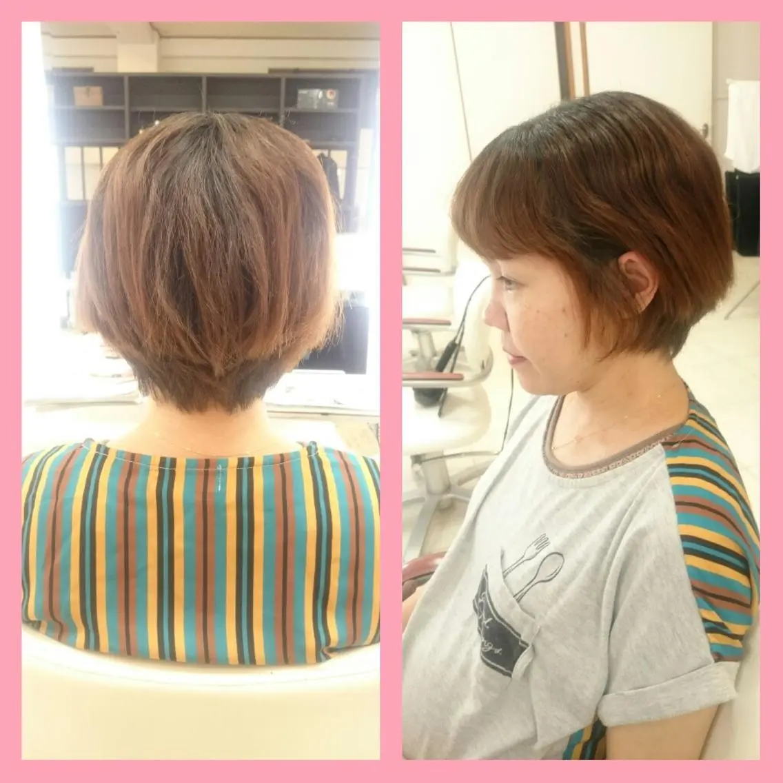 ショート キンジョウ エナミのヘアスタイル