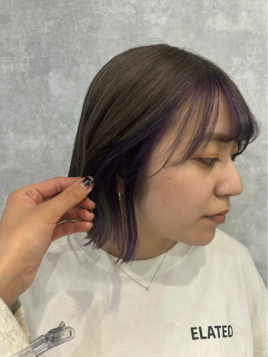 ショート ヘアカラー トリートメント 🌐NATSUMI 🌐【寒色カラー】のヘアスタイル