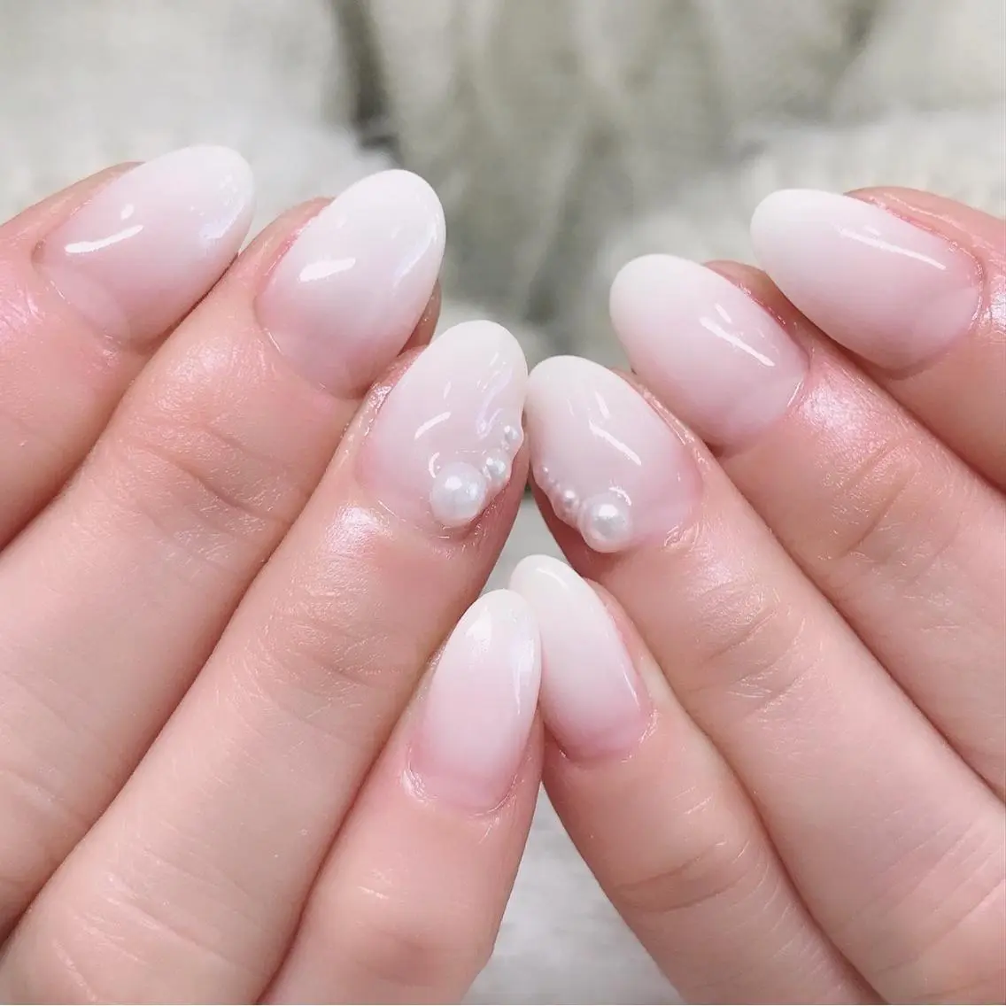ネイル 長さ出し フレンチネイル グラデーション ニュアンスネイル ワンカラーネイル Jeremy ♡ HARUKAのネイルデザイン