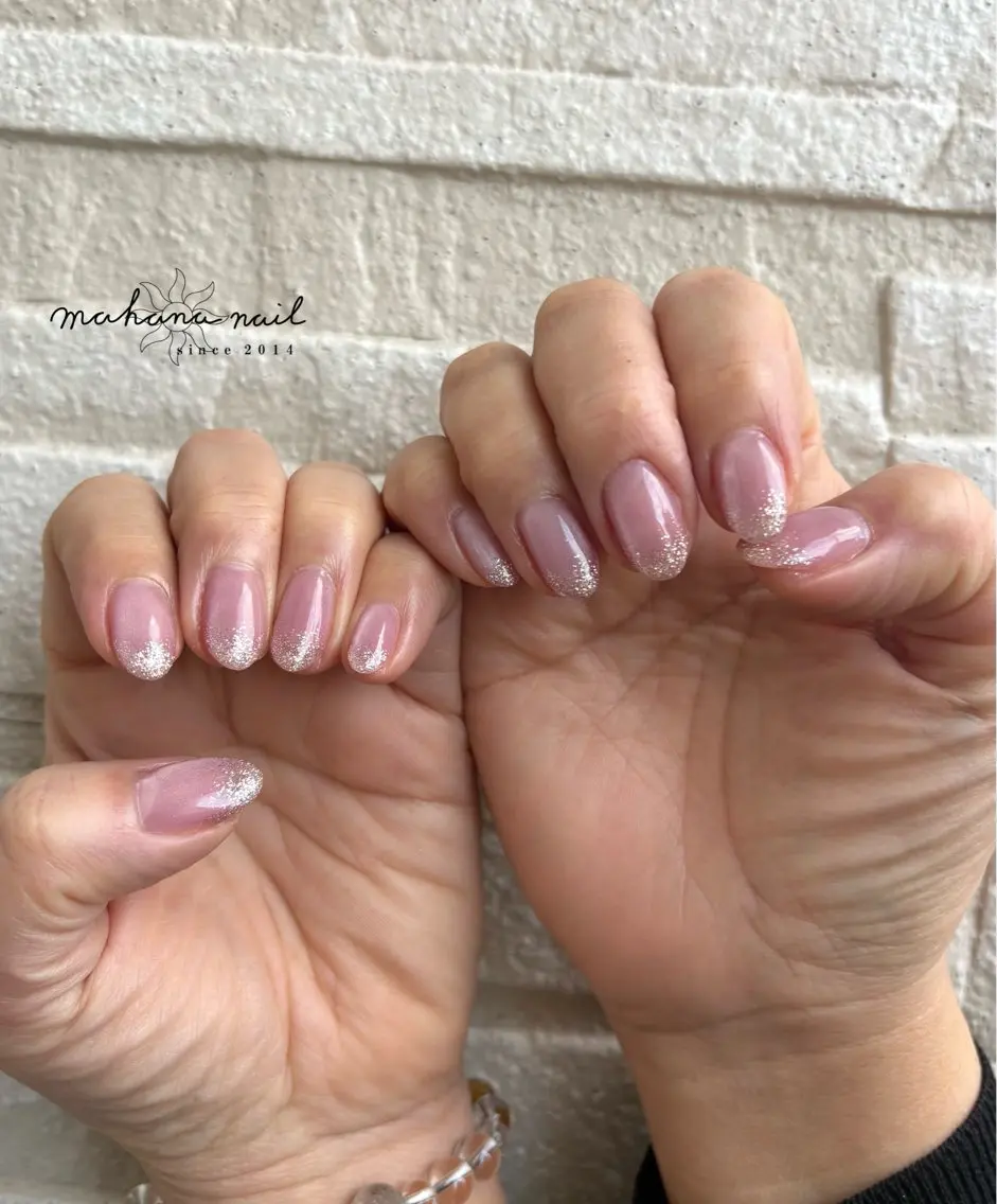 ネイル ラメ(グリッター) mahana nailのネイルデザイン